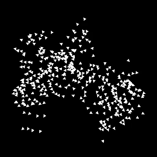 boids flocking with all three steering behaviors